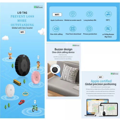 Kastar Rastreador Bluetooth, Buscador de Llaves y Localizador de Artículos para Llave, Bolsa, Buscador de Teléfono - Imagen 4 de 9