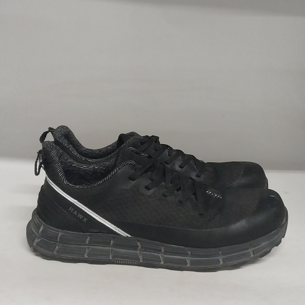 Hawx Lace-Up Athletic Work Shoe Comp Toe Black Mens Size 11D  display picture 1