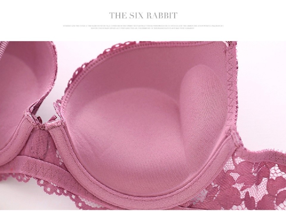 Push Up Bra Lace Bra And Panty Set Women’s Embroidery Deep V Lingerie