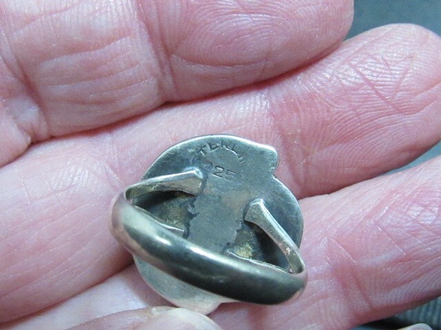 native american sterling ring - image 5