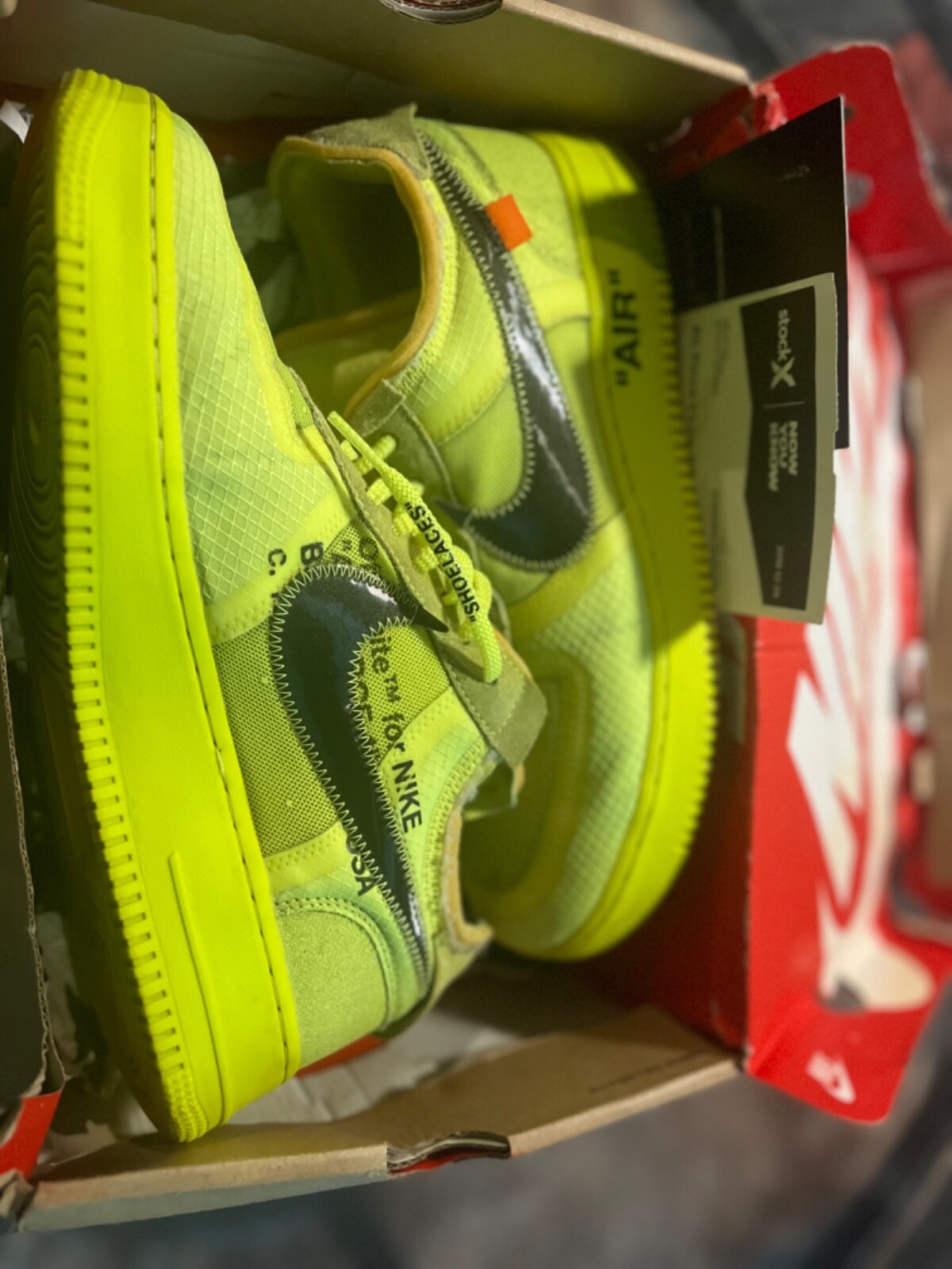 OFF WHITE X NIKE Taglia 10 5 Nike Off White x Air Force 1 Low Volt