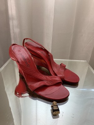 ysl red sandals