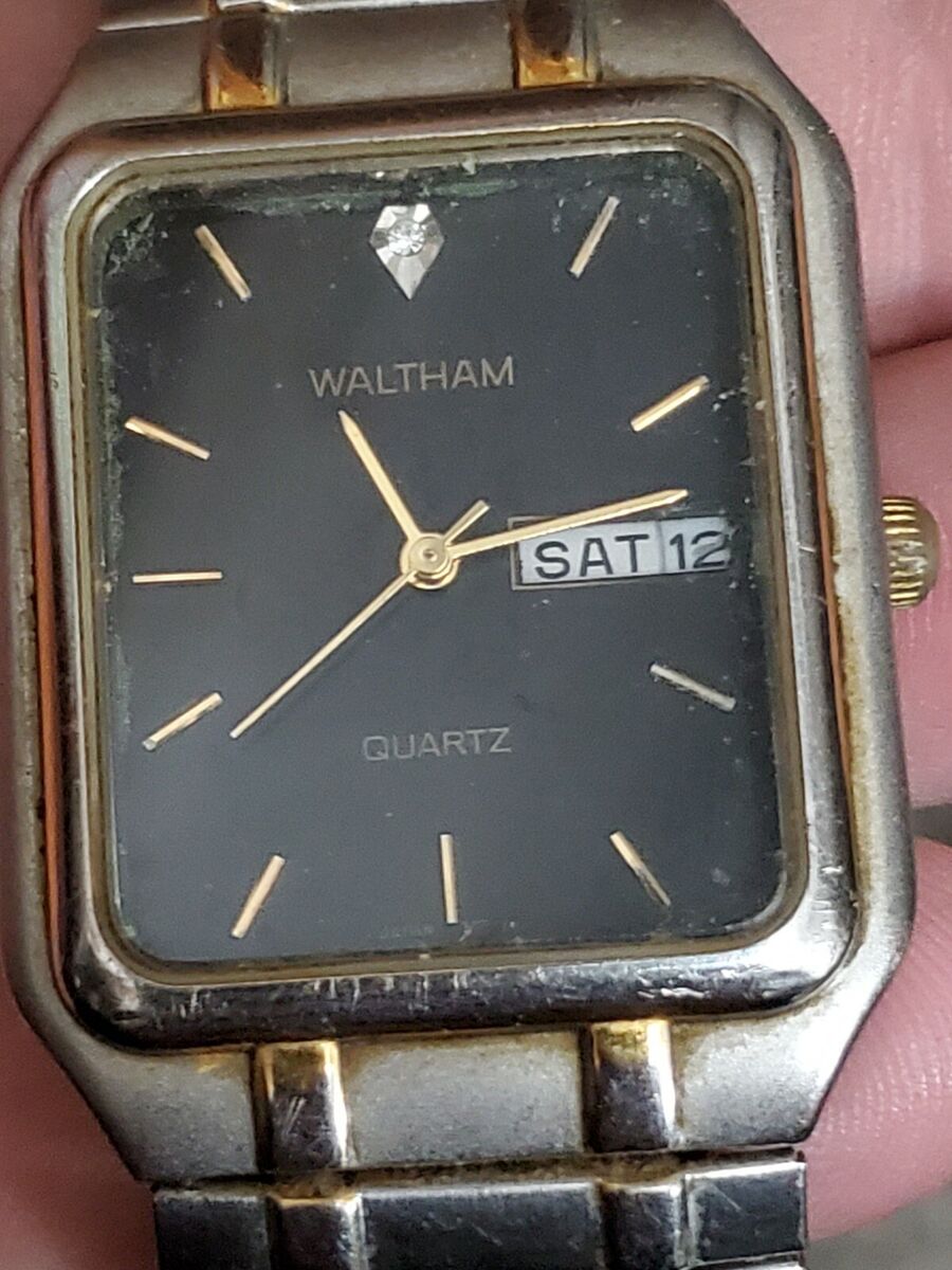 Waltham WME13 Analog Quartz Watch Vintage Day/Date Working Waltham WME13 Analog Quartz Watch Vintage Day/Date Working