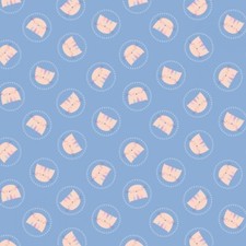 Feline Drive Fabric LOOKING PAWSOME Purrfect Kittens - Fat Quarter 18"x22" FQ