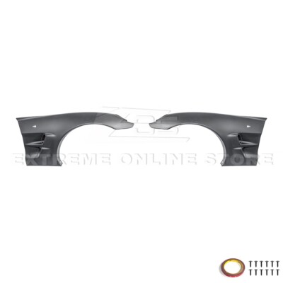 For 05-13 Corvette C6 | ZR1 Style Matte Black Front Side Wide Body Fender Pair