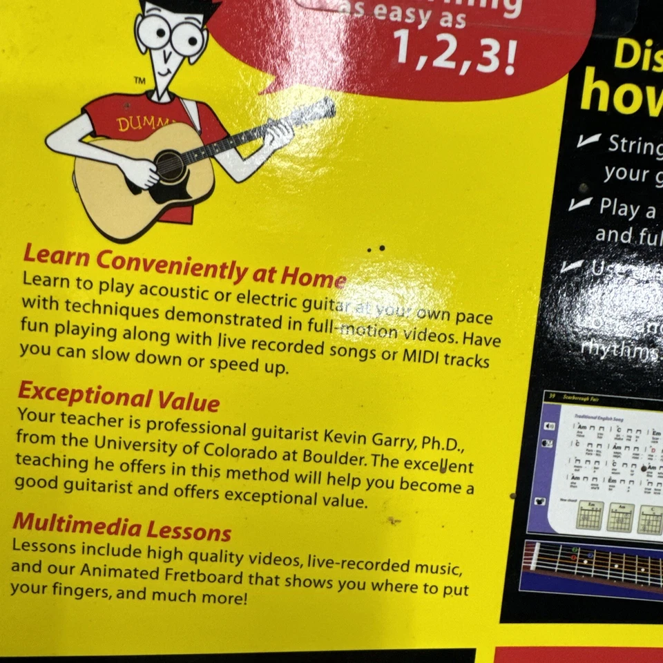 E Media Guitar Basics For Dummies Win/Mac Cd Rom New BN5 - Image 3 of 4