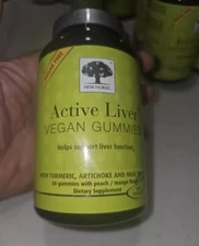 Active Liver Vegan Gummies, Peach and Mango, 60 Gummies