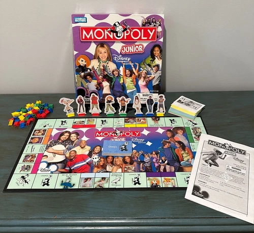 Monopoly Junior Disney Channel Edition Board Game COMPLETE Hannah Montana