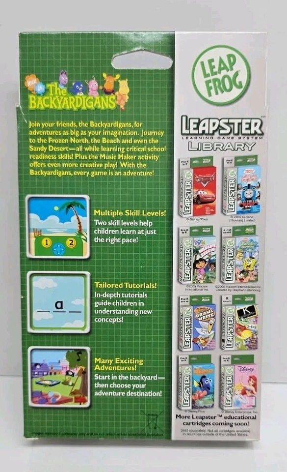 Leap Frog Leapster Nick Jr. The Backyardigans Game New - Image 2 of 3
