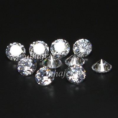 Natural 1.90 MM D Color VVS1 Clarity Brilliant Cut White Diamond Round 10 Pc Lot