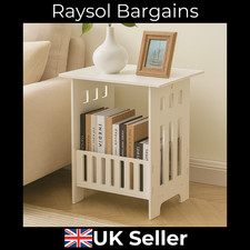 White Side Table For Any Room. Flat Pack And Easy To Assemble. Get One Fast!!!!!