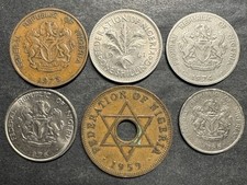 Nigeria Coin Collection Lot Of 6 Different Coins 1959 Penny Kobo World Foreign