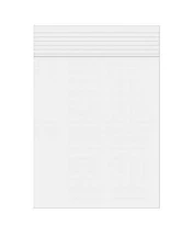 5x9 Inch Reclosable Clear Zipper 2 Mil Plastic Storage Bags Zip Seal (Pack of