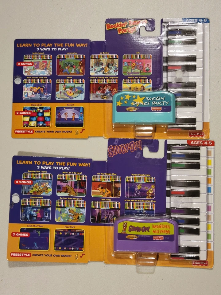 Lote de (5) Cartuchos de software de piano I Can Play Barbie Scooby-Doo Navidad Nuevos Foto 3 de 4