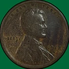 1917-D Lincoln Wheat Cent Fine F Coin #33642