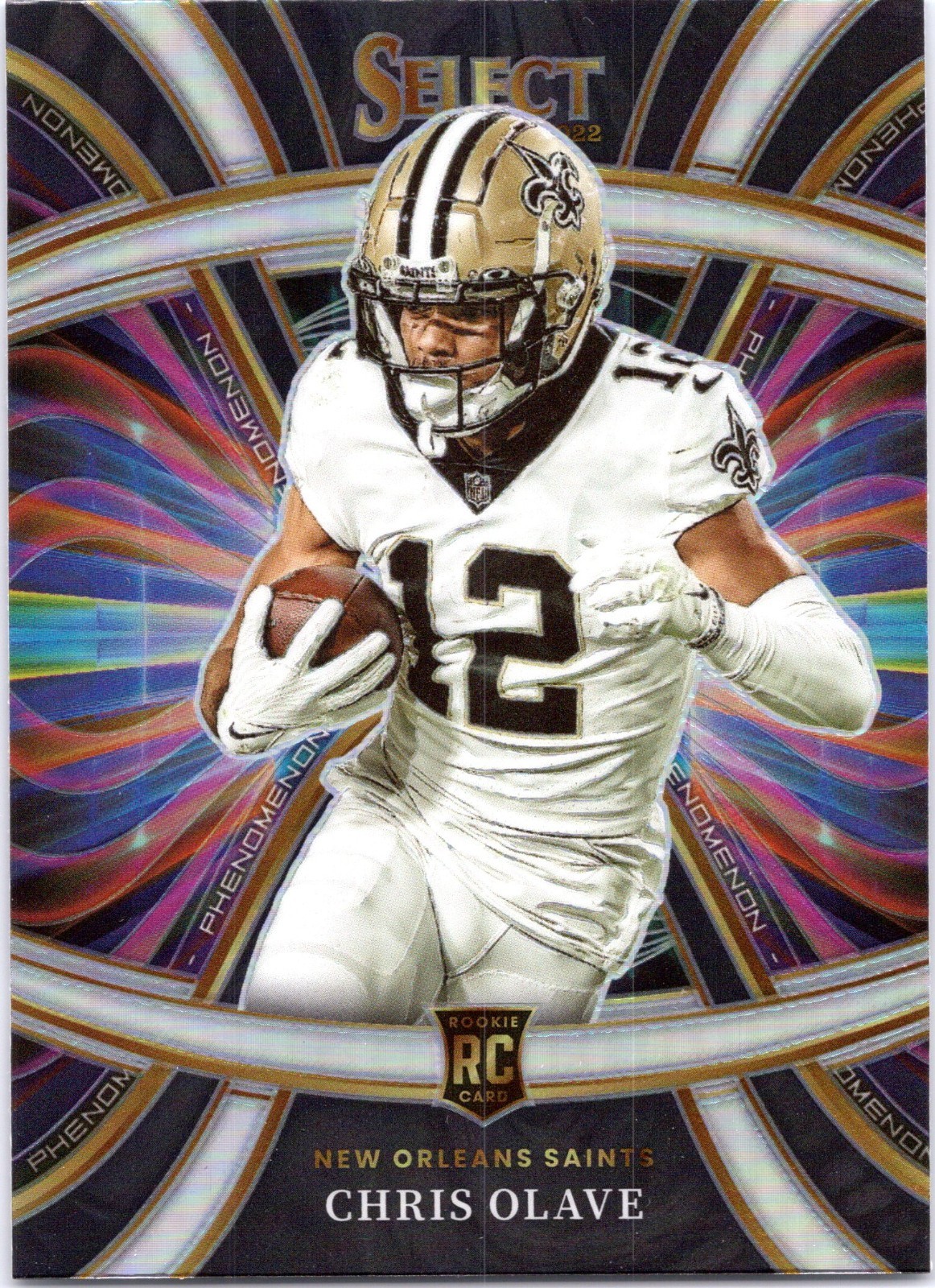 2022 Panini Select - Phenomenon Chris Olave #PHE-23 Silver Prizm (RC) NO SAINTS