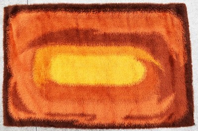 1960s Mid Century Danish EGE RYA Shag Rug Wall Hanging 76 x50''
