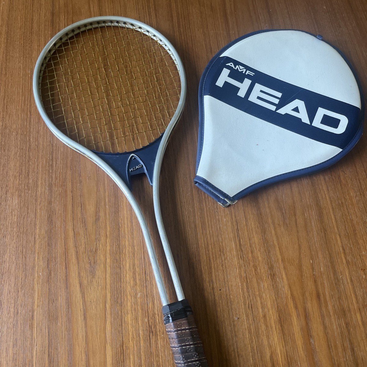 Raquette De Tennis Vintage HEAD Master Aluminium - AMF - Taille De Grip 4 3/8 - Années 70