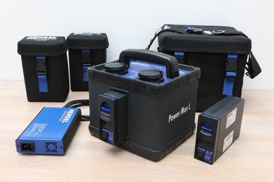 Hensel Power Max L  zwei Akkus und Ladegerät (Neue Batterie siehe Text)