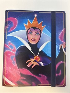 Disney Lorcana LoreBook Evil Queen Card Portfolio Binder VG Cond, Used Once