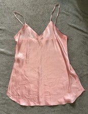 Vintage Victoria s Secret Gold Label 100 Silk Slip Dress Size Large Pink
