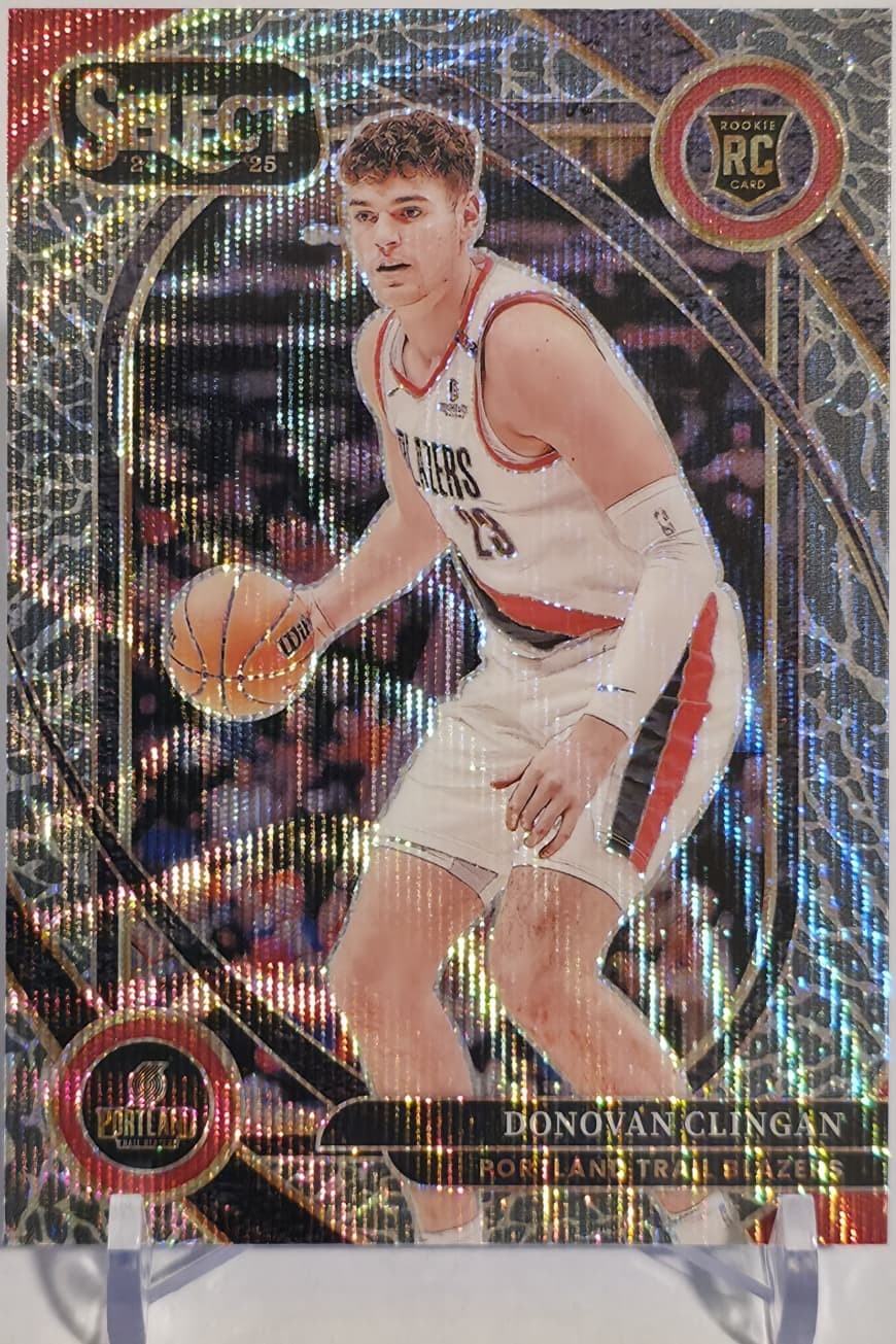 2024-25 Panini Select - Courtside Donovan Clingan #270 Elephant Prizm (RC)