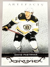 2021-22 Upper Deck Artifacts David Pastrnak #107 Rose Gold Bruins