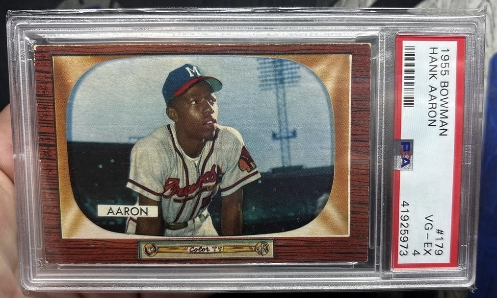 1955 Bowman - Hank Aaron #179 PSA 4