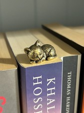 Small Brass Sleepy Cat - New - ‘Gift Ready’ 