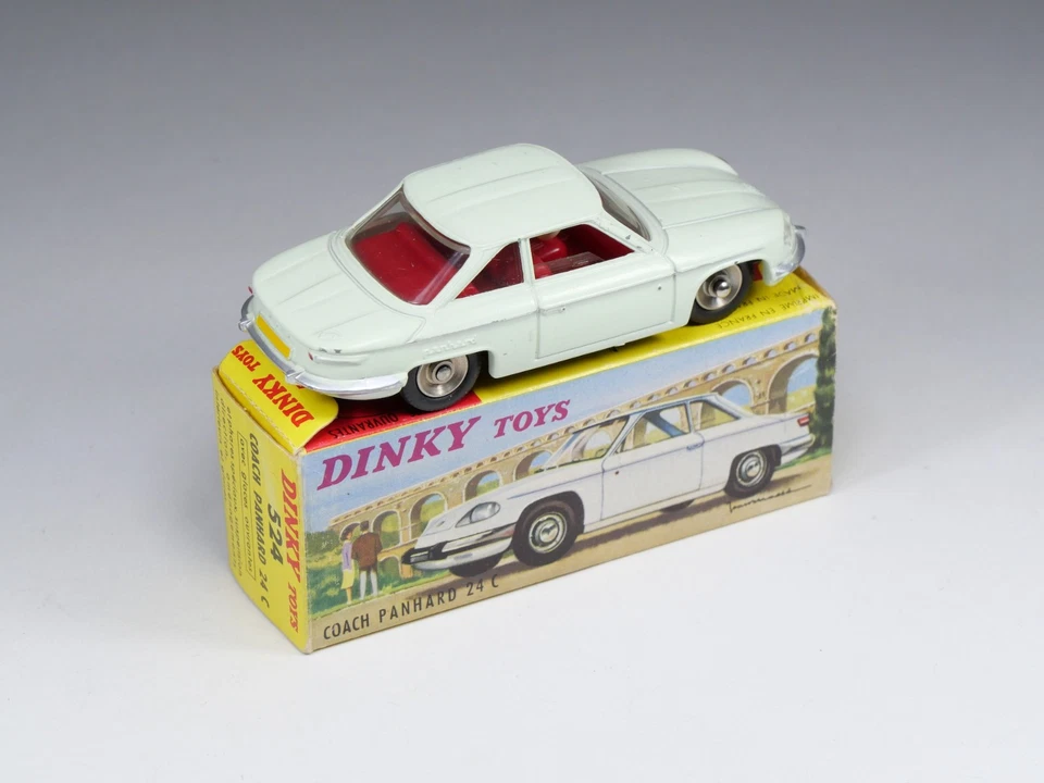 DINKY TOYS FRANCE - 524 - Coach Panhard 24C - Vert d’eau - En boite - Photo 2/4