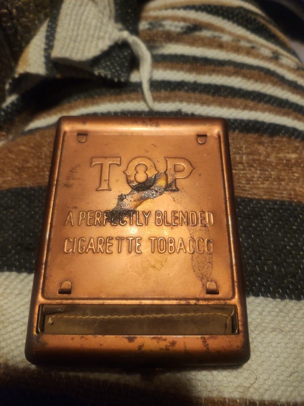Vintage TOP Cigarette Roller Metal Tobacco