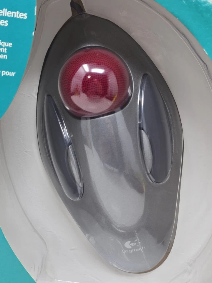 Logitech Optical Marble Mouse 904360-0403 Trackball Corded USB - New (Box Wear) - Image 2 of 4