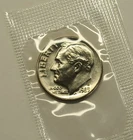 1983 D Uncirculated Roosevelt Dime in Souvenir Mint Set Cello, Free Shipping