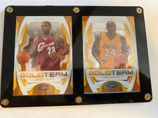 Kobe Bryan 468/500, LeBron James 387/500, Panini 2010, Gold Team Certified
