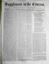 Supplement To Connecticut Courant Sept 7 1867 -Morganatic Marriages; R W Emerson