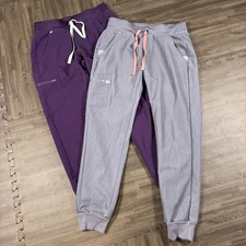 FIGS Zamora Scrub Jogger Pants (Lot of 2) Womens S Purple Blue W23SW2016