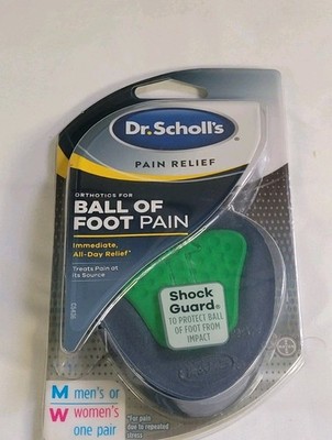 Dr Scholl's BALL OF FOOT Orthotics Men s or Women s One Pair Shock Guard Bayer