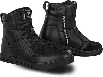 SHIMA Blake Boots Motorcycle Boots for Men-Ventilated Leather Shoes Black Sz. 14