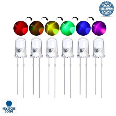 100-Pack RGB Multicolor LED Bulbs   Slow Blink, Bright & Versatile