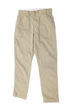 Crewcuts Boys Cotton Casual Zippered Straight Ankle Pants Beige Size 12
