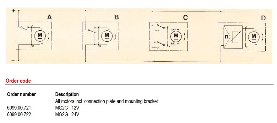 Motor DC MICRONOR MG2G 12V 24VDC Suitable for all motorized potentiometer Timers