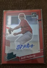 2023 Panini Donruss - Optic Rated Prospect Signatures Griff McGarry #RPS-GM Red