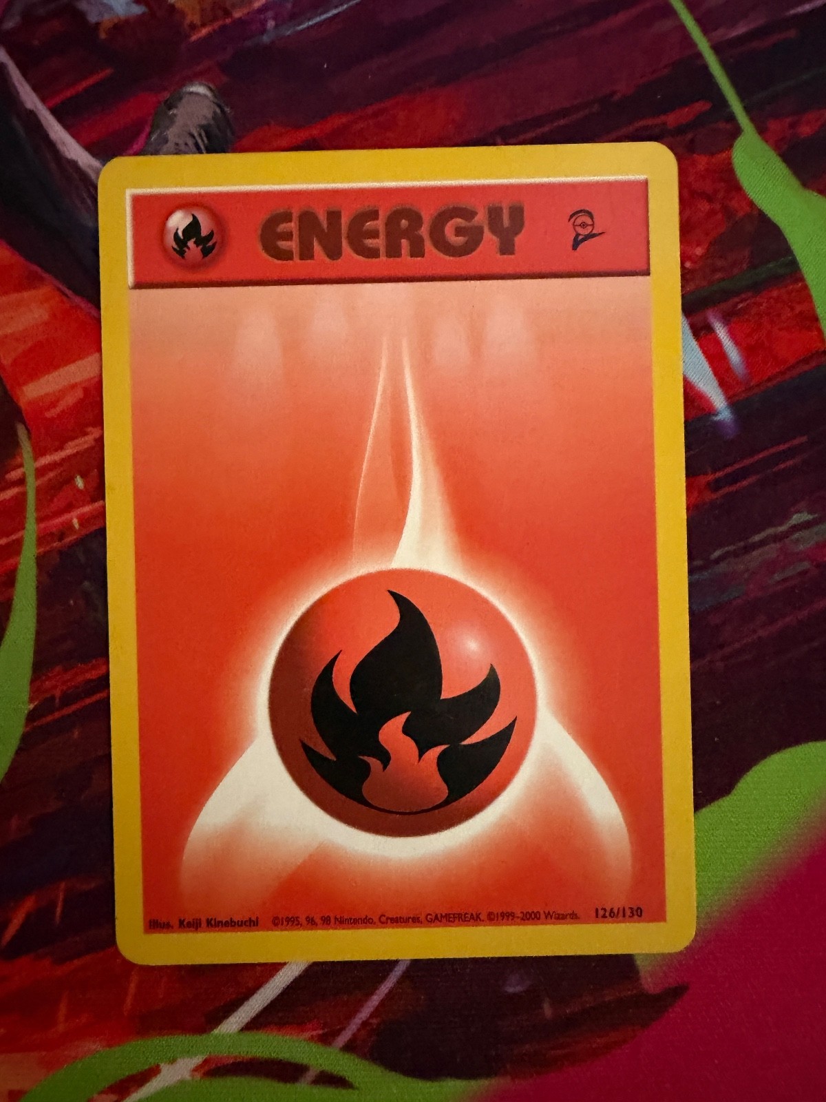Fire Energy 126/130 Base Set 2 Pokemon Card