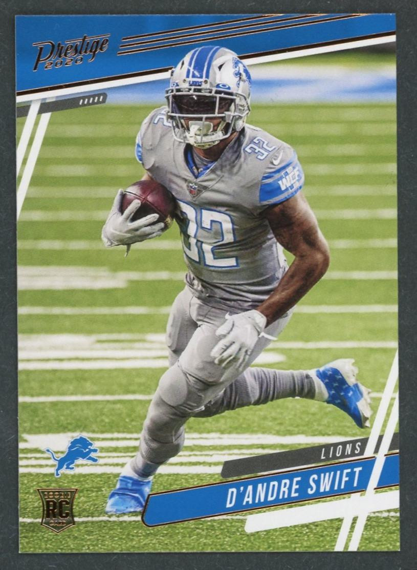 2020 Panini Chronicles D'Andre Swift Prestige Update Rookie RC #311 Lions