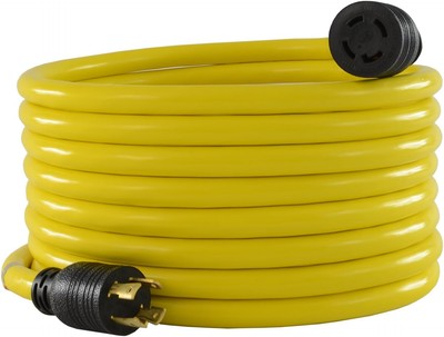 Conntek 20601 L14-30 Generator Extension Cord (25 Feet) 25 - Feet, Yellow 