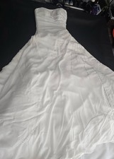Wedding Dress White Altered To Fit A Size 4