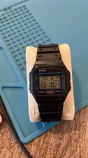 Casio W-71 Alarm Chrono 50M Black Digital Men's Watch Module 1846