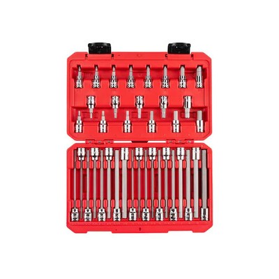Tekton Shb91316 3/8 In Drive Socket Bit Set, Sae/Metric, 38 Pcs