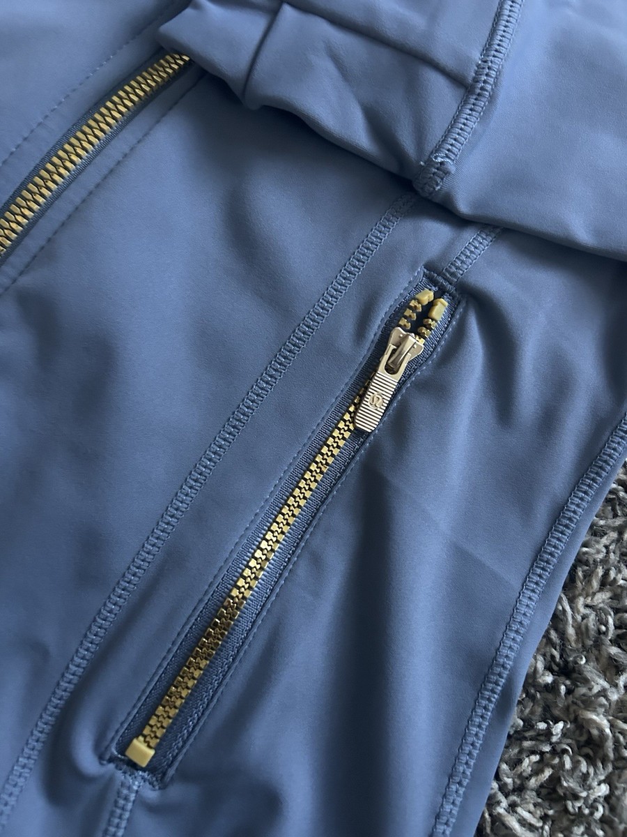 lululemon Blue Women's Track Jacket Size 6 Nylon Full Zip Pockets