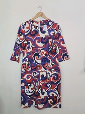 J. McLaughlin Catalyst Bainbridge Dress M Orange Purple Sunswirl Shift NWT